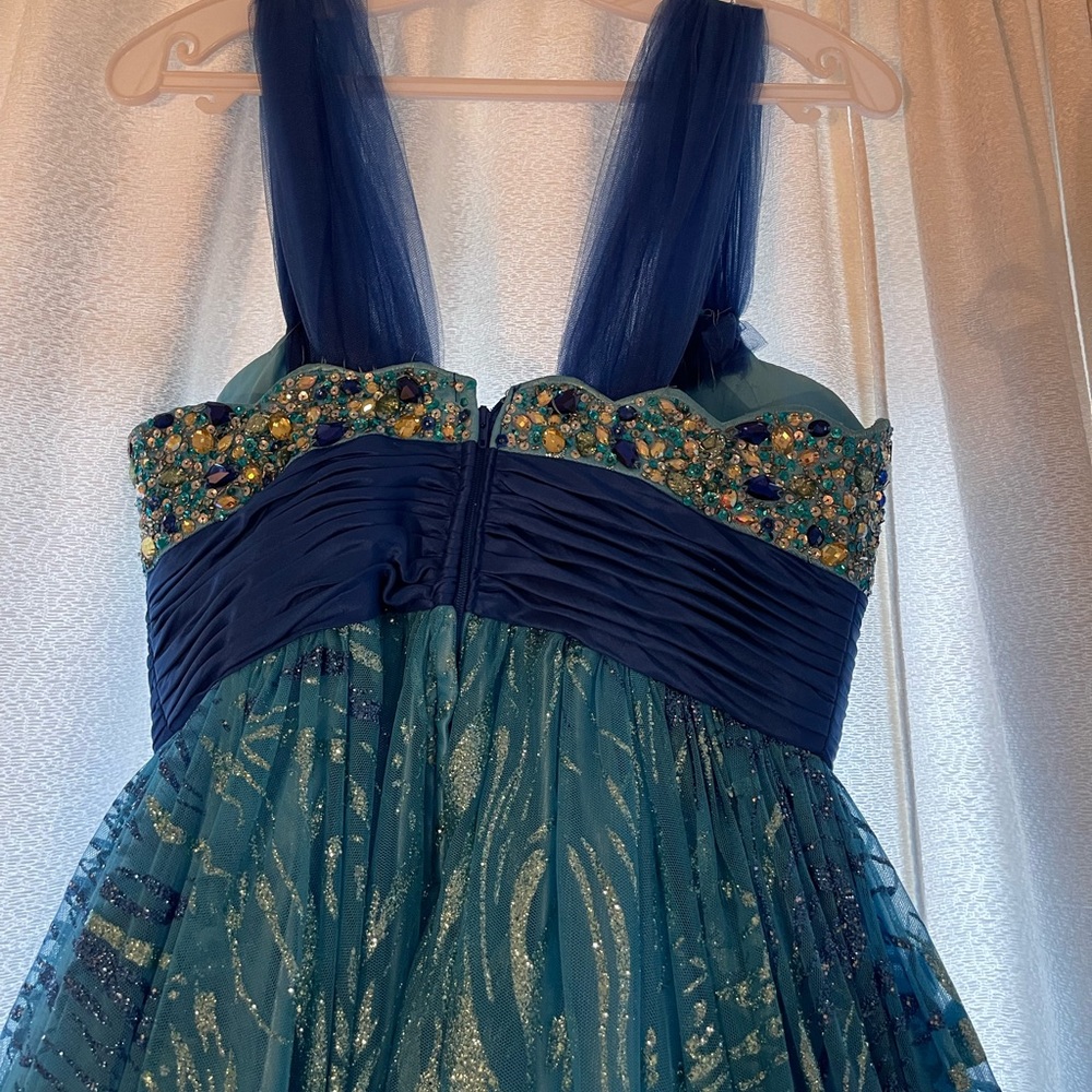 Teal Blue Prom/Homecoming/Pageant Dress - Picture 9 of 11